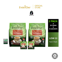 EVERYDAY Low GI Coffee - (2PACK x 20g x 12 Sachets)-Halal Certified