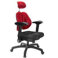 【GXG】高背美臀 4D弧面摺疊扶手 雙背椅(TW-2504 EA1D)