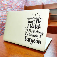 Grey's Anatomy Quote Laptop Cover Sticker for Macbook Air 11 13 15 Inch Pro Retina Mac Book Skin Lenovo Legion 5 Notebook Decal