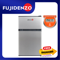 Fujidenzo 3.5 cu. ft. Two-Door Refrigerator RDD-35 T (Titanium)