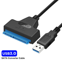 SATA to USB 3.0 cable up to 6 Gbit/s for 2.5-inch external hard drive SSD SATA 3 22 pin USB adapter 3.0 to SATA III cable