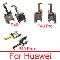 SIM Card Reader Holder phone Mic Module Connector PCB Board Flex Cable For Huawei P40/P40 Pro/P40 Pro+ Replacement Parts