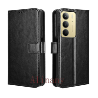 Sarung Telefon, Gaya Dompet, Penutup Belakang Kulit PU, Untuk Realme C75x 4G, Sarung, Lipat, Serasi