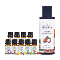 【ANDZEN 安得仁】單方複方精油任選9瓶送乳木果基底油按摩油125ml