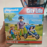 SALE Playmobil Mother with twin stroller / Mainan Miniature Stroller