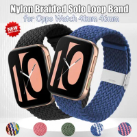 Nylon Braided Solo Loop Band for Oppo Watch 41mm 46mm Strap for Oppo Watch Strap 41mm 46mm Accessories Band