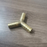 Nepel Y sambungan selang kuningan 8 mm 10 mm konektor selang cabang 3 connector