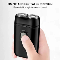 Mini Dual-Head Electric Shaver - Portable Washable Razor for Men and Teens