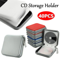 Portable 40PCS CD Storage Holder Capacity Disc CD DVD VCD Wallet Storage Organizer Case For Samsung T7 Touch SSD Case Accessory