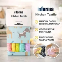 Informa Kitchen Textile Lap Dapur Towel Rainbow Set of 7