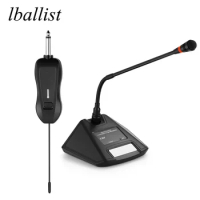 lballist UHF Wireless Conference Microphone Set Receivers+Transmitter For Amplifier PA System