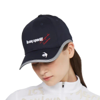 【LE COQ SPORTIF 公雞】高爾夫系列 女款藏青色減壓時尚抗UV可調節棒球帽 QLT0J101