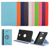 100Pcs/Lot 360 Rotating PU Leather Cover Case For Samsung Galaxy Tab A 10.0 P580 S3 9.7 T820 825 A 2017 T380 T385 Tablet Case