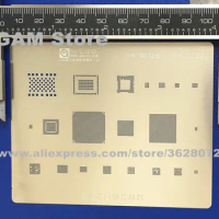 For iPad 6/mini4 BGA Stencil CPU RAM Wifi Nand flash Power Audio IC Reballing Pin Heating Template 0.12mm Thickness Anti Drum-up