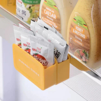 【Dagebeno荷生活】廚房冰箱側門掛式收納醬包調味料芥末醬沙拉醬分類整理盒(2入)