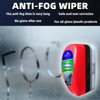 Car Anti-Fog Wiper, Portable Sponge Brush for Car Interior Glass Defogger, Anti-Fog Sponge Brush to