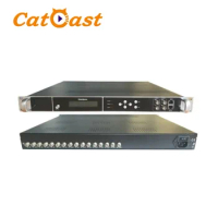 Digital Modulator 4 FTA DVB-S2 and 4 DVB-T Tuner to 8 DVB-T RF For Radio and TV Broadcasting