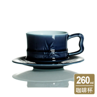 乾唐軒活瓷 | 竹君子咖啡杯 / 附杯盤 / 2色 260ml-寶石藍