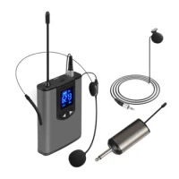 Wireless Microphone System with Transmitter &amp; Mini Receiver