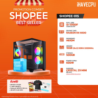 Pre-built Computer iHAVECPU-015 INTEL I3-12100F/RX 6600 8GB/H610M/16GB DDR4 3200MHz (SKU- 240923514 