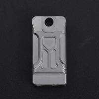 New Practical Convenient Portable 1 Pcs Whistle Camping Kits Silver Titanium Alloy 20.3g / 0.7oz 40 * 20 * 8mm