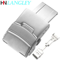 Stainless Steel Watch Band Buckle Diving Style 18mm 20mm 22mm 24mm Metal Folding Buckle for Seiko for Citizen Watch Steap Buckle