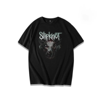 Baju Slipknot / Kaos Slipknot / Slipknot T shirt / T shirt Slipknot Kain Katun Combed Lembut Hitam P