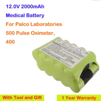 Cameron Sino 2000mAh replacement Medical Battery for Palco Laboratories 400, 500 Pulse Oximeter