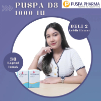 Promo Hemat Puspa D3 dapat 2 Botol - Vitamin D3 Sudah BPOM & Halal
