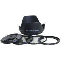5in1 sx dc 67mm lens adapter ring kit +lens cap +lens hood+uv +cpl filter for canon SX30 SX40 SX50 HS to 67mm lens protector