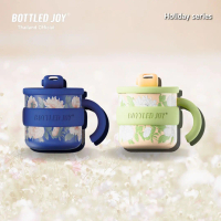 BOTTLEDJOY แก้วมัค Holiday Series รุ่น Peony (450ml/16oz) สแตนเลส 316 หนา 2 ชั้น | แถม Sticker + Pos