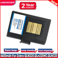 4400mAh Battery For Zebra QLN220,QLn220HC,QLN320,QLn320HC,ZQ500,ZQ510,ZQ520,ZQ610,ZQ620,ZR628,ZR638,ZQ610HC,ZQ620HC
