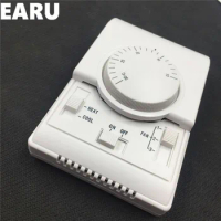 Free Shipping 2pcs/lot 220VAC Honeywell Room Mechanical Central Air Conditioner Thermostat fan Temperature Controller Warm Cool