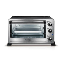 Toshiba MC25CEY-SS 6-Slice Convection Toaster Oven, Stainless Steel electric oven hornos para panaderia