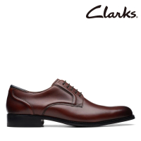 Clarks 男鞋 Craft Arlo Lace 典藏英倫素面紳士鞋 皮鞋(CLM73849D)