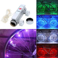 Bicycle 20 LED Lights Waterproof Mountain Bike Light Night Cycling Outdoor Highlight Easy To Install Wheel Lamp Bike Accessories