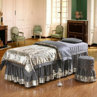 【免運】美容床罩全棉美容院床罩四件套大提花蕾絲床罩美體按摩美容床品