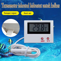 Termometer Digital Dengan Sensor Probe - Akurasi Tinggi untuk Suhu Air Akuarium, Udara Kulkas, dan B