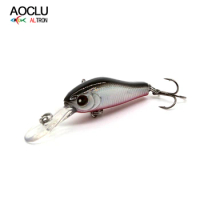 AOCLU-Hard Sinking Minnow Fishing Lures, Crankbait Bass, Fresh Salt Water Hooks, Crankbait, 35mm, 2.4g