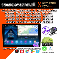 ✲จอแอนดรอยด์ Android 15 แท้ จอแอนดรอยติดรถยนต์ Wireless Carplay/Android auto จอ 4 CORE SINGLE FAN 6/