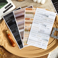 Set 4 tấm sticker dán Sổ Bullet Journal Scrapbook, Album ảnh. Câu chữ tích cực thông điệp ý nghĩa re