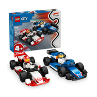 【LEGO 樂高】城市系列 60464 F1Williams Racing 和 Haas F1賽車(Formula1 賽車玩具 兒童玩具 幼兒積木)