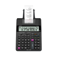 เครื่องคิดเลขพิมพ์กระดาษ รุ่น HR-100RC+AD-A60024EG Printing 12 หลัก สีดำ