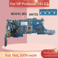802541-001 802541-501 Laptop motherboard For HP Probook 745 G2 AM705 Notebook Mainboard 6050A2644501 DDR3