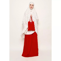 VIP Couture Vip Couture Zahera Mukena White Maroon - one size