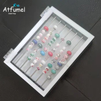Acrylic Beads Jewelry Display Box Charms Organizer Covered Trollbeads Storage Case DIY Beads Bracelet Packaging Tray Serado Box