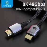 Hagibis HDMI-compatible 2.1 Cable 8K/60Hz 4K/120Hz 48Gbps High Speed Digital Cables 144Hz for HDTVs PS4 Switch XBox Projectors