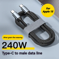 100W Type-C To2M Type C Cable USBC PD Fast Charging Charger Cord USB-C 5A Type C Cable 1M For Macbook Samsung Xiaomi Huawei