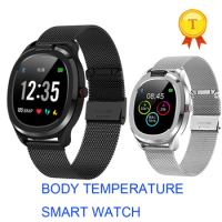 2020 24hours temperature monitoring Smart Watch Men Blood Pressure Oxygen Heart Rate Monitor ECG Smartwatch for android ios