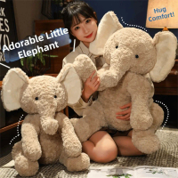 Anak Patung Teman Lembut Mainan Boneka Gajah Comel Selesa Mainan Plush Telinga Bergetar Sangat Lembu
